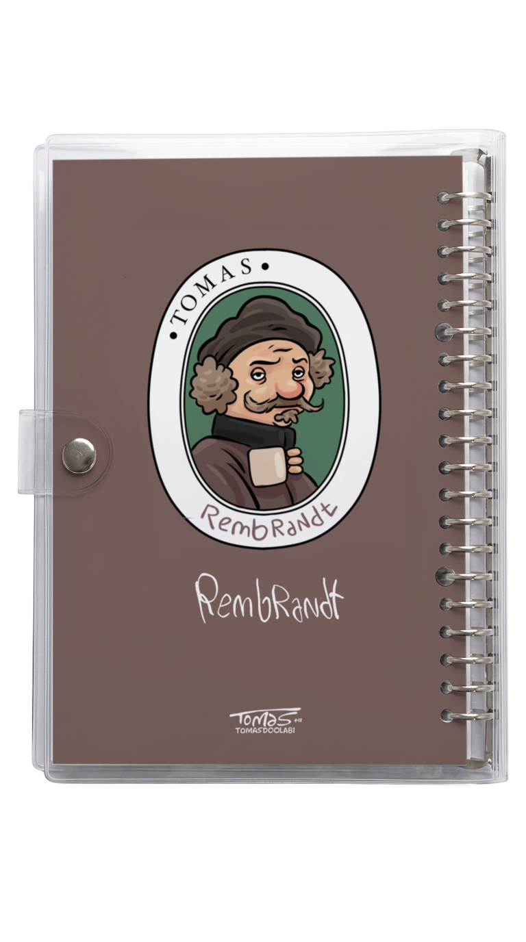 دفتر کلاسور شیشه ای رامبرانت Rembrandt