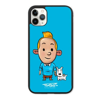 قاب موبایل تن تن آبی blue tin tin