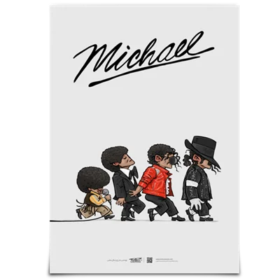 پوستر عکس تکامل مایکل جکسون Michael Jackson Revolution poster A4