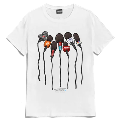 تیشرت خبرنگاری مصاحبه