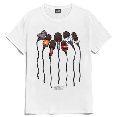 تیشرت خبرنگاری مصاحبه