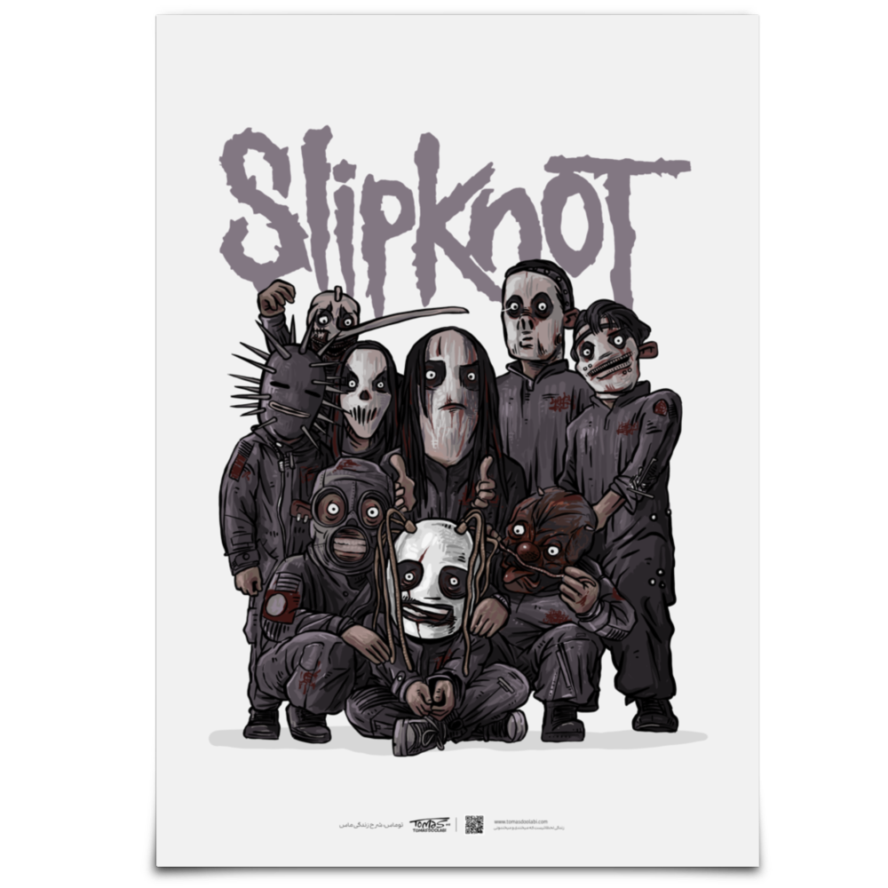 پوستر عکس گروه اسلیپنات Slipknot poster A4