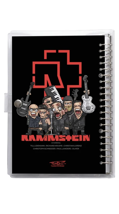 دفتر کلاسور شیشه ای گروه رامشتاین Rammstein