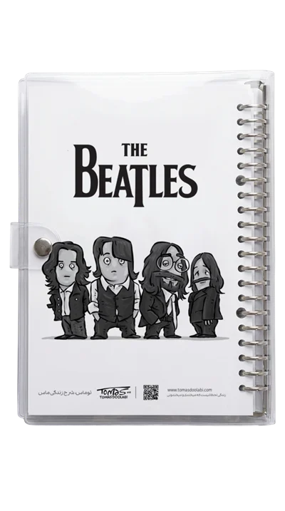 دفتر کلاسور شیشه ای گروه بیتلز The Beatles