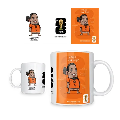 ماگ ویرجیل ون دایک Mug Virgil Van dijk Worldcup 2026