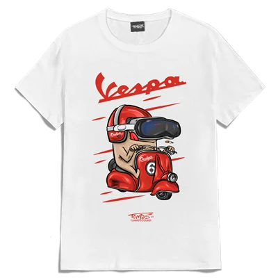 تیشرت توماس وسپا قرمز ویژن Tomas Red Vespa Vision