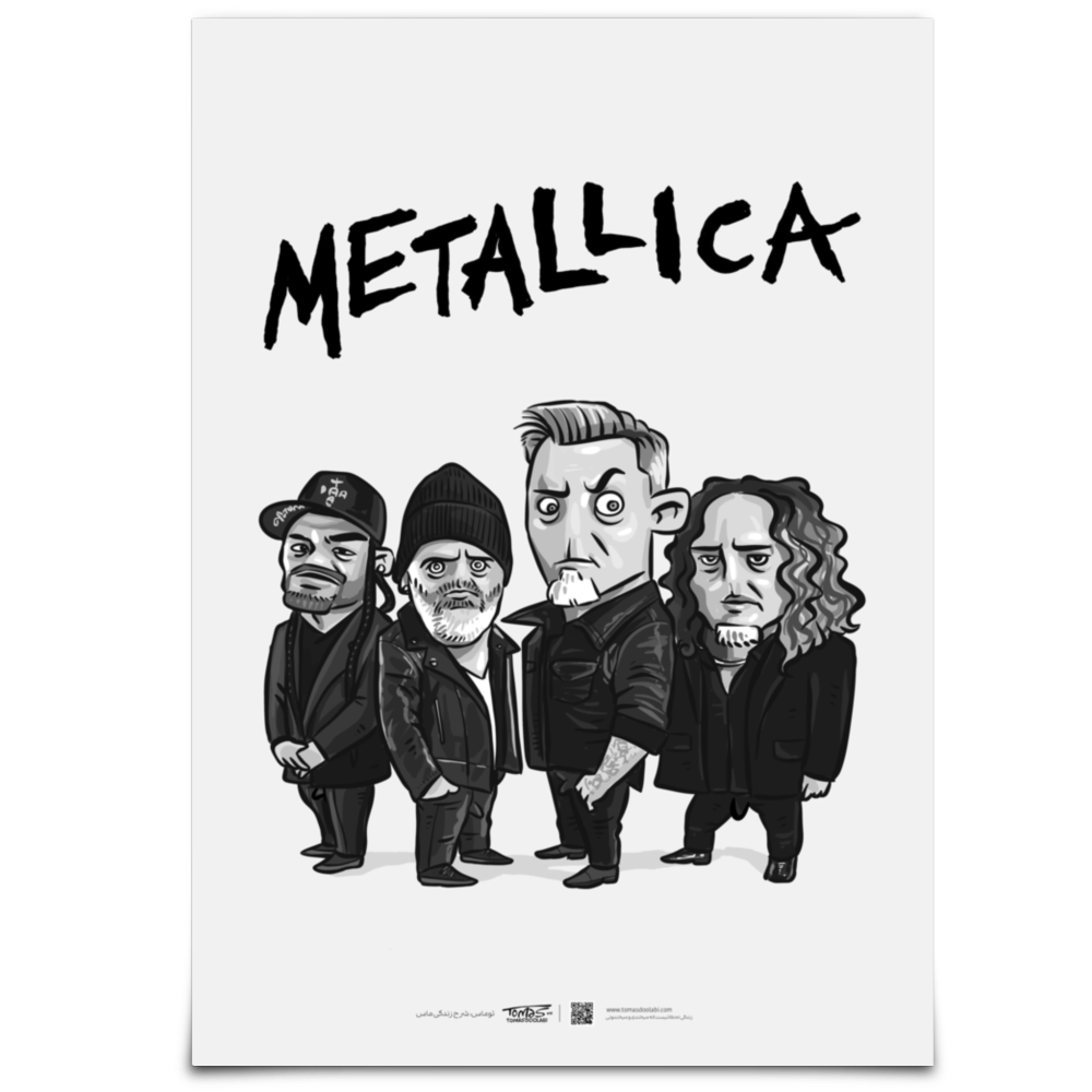 پوستر عکس گروه متالیکا Metallica poster A4