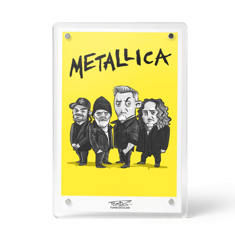 قاب مینی گروه متالیکا mini frame metallica