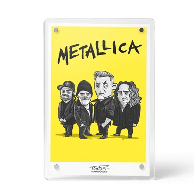 قاب مینی گروه متالیکا mini frame metallica