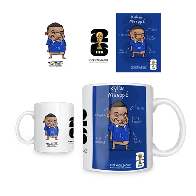 ماگ کلیان امپاپه Mug Kylian Mbappe Worldcup 2026