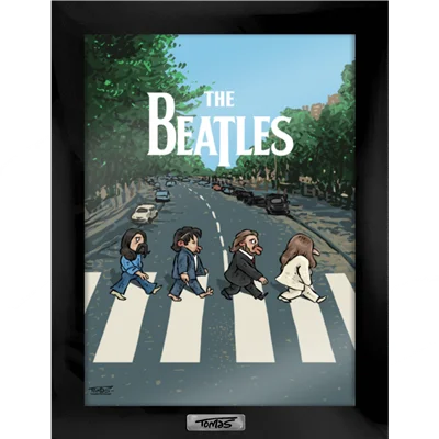 قاب گروه بیتلز در خیابان street The Beatles