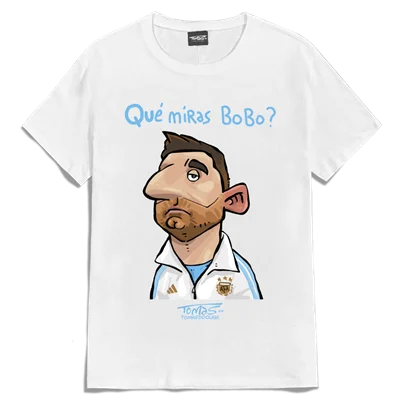 تیشرت لیونل مسی کمیرا بوبو lionel messi que miras bobo