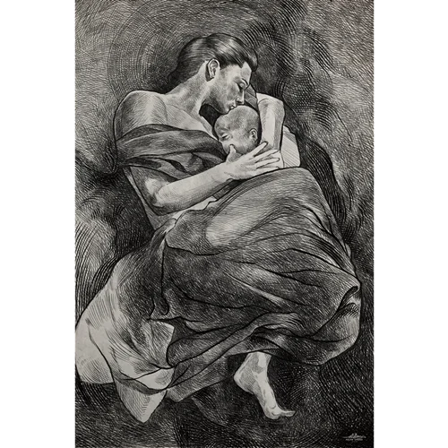 پوستر مادر و فرزند mother and  child