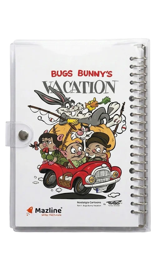 دفتر کلاسور شیشه ای  تعطیلات باگز بانی Bugs Bunny's Vacation