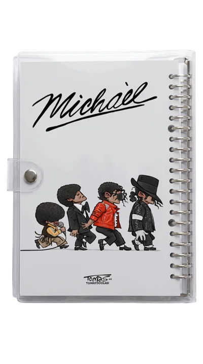 دفتر کلاسور شیشه ای تکامل مایکل جکسون Michael Jackson Revolution