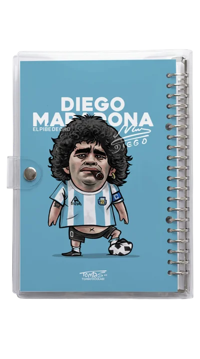 دفتر کلاسور شیشه ای مارادونا Maradona