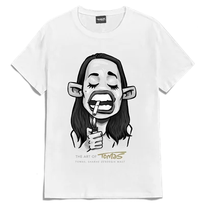 تیشرت دختر سیگاری cigarette girl