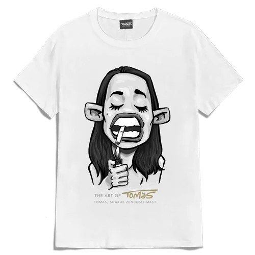 تیشرت دختر سیگاری cigarette girl