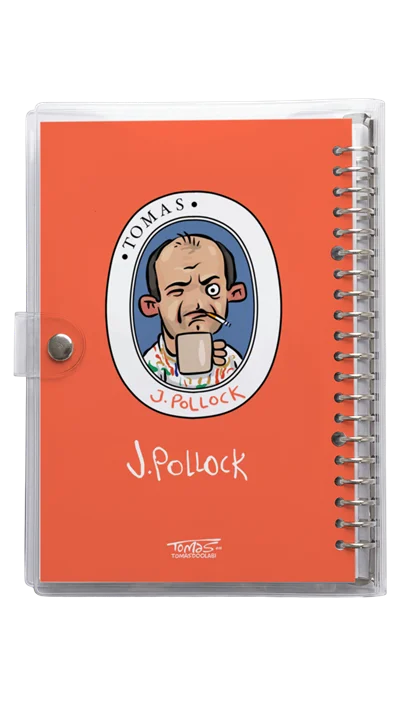 دفتر کلاسور شیشه ای جکسون پولاک Jackson Pollock