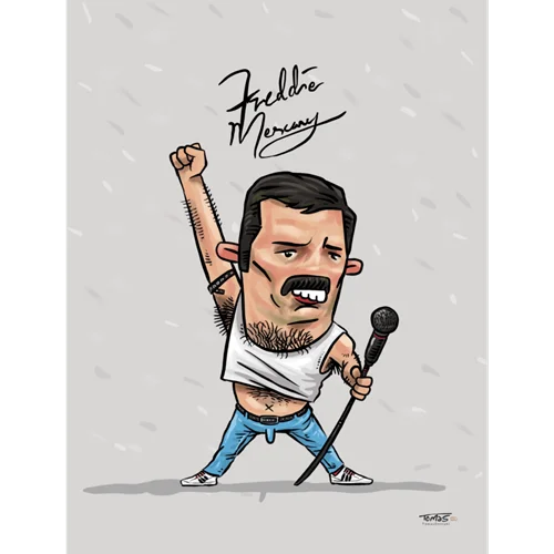 پوستر فردی مرکوری Freddie Mercury